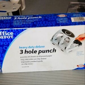 Home Depot 3 Hole Puncher New in Box